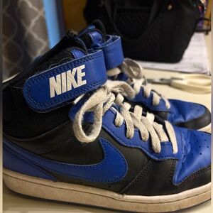 Nike Black and Blue court rival shoes